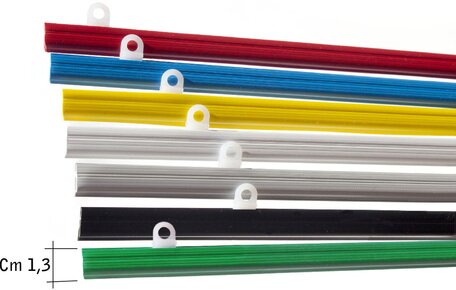 Varillas sujetapósters disponibles en 7 colores